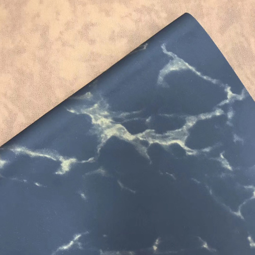 Marble Embossed PU Hotstamping Leather for Notebook Cover
