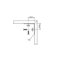 Commercial Washroom Cubicle Angle Bracket