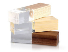 Hot Selling Crystal USB Drive with Logo Laser Engraved