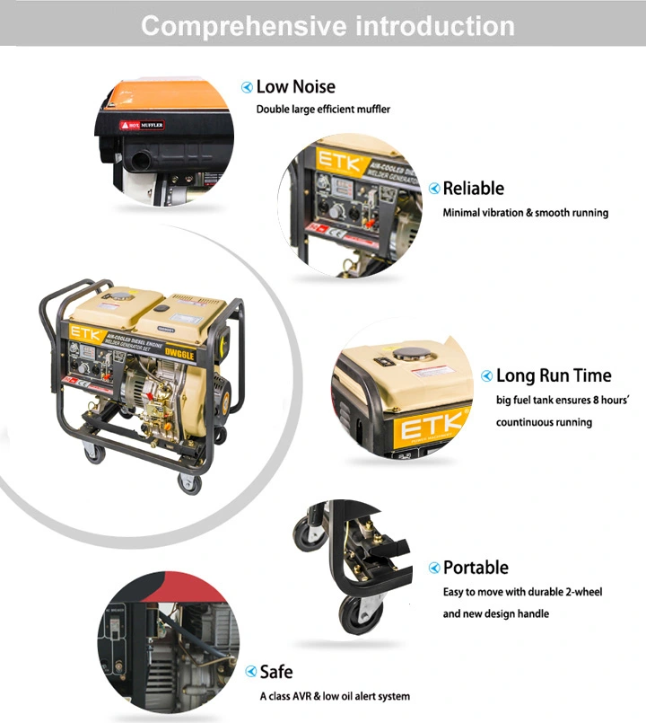 Diesle Welder Generator with Compression-Ignition Engine