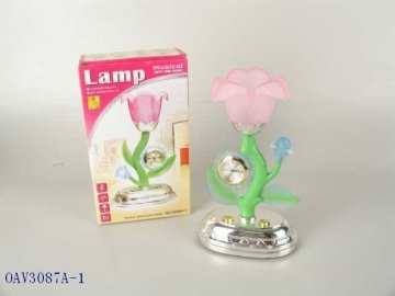 Table Lamp with Clock