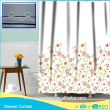 polyester hookles light pink flowe shower curtain take home