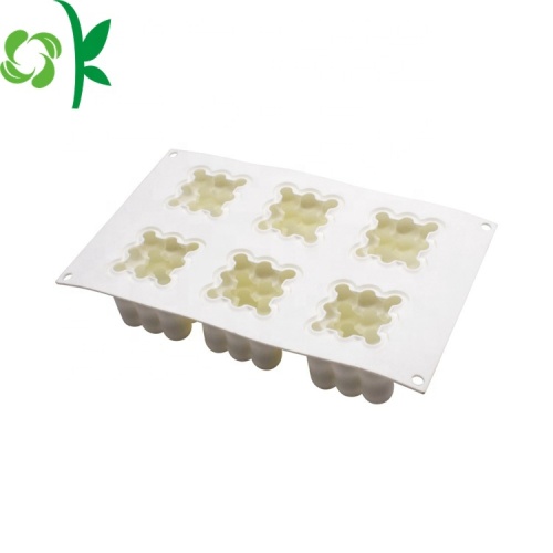 6 Cavity Cube Silicone Mousse Cake Mold