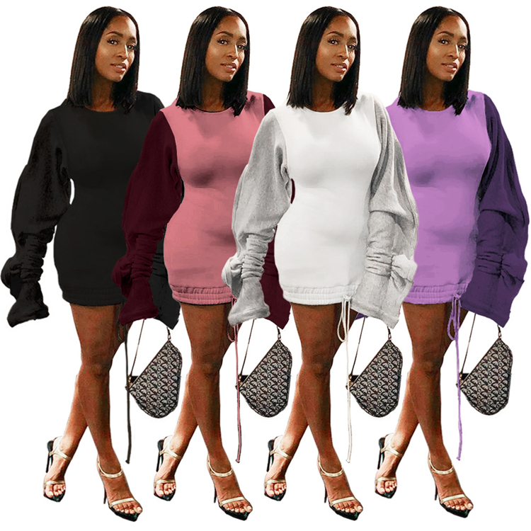 C4111 2020 New arrival women fashion clothing long sleeve dress sexy ladies clothes bodycon dress new products 2020