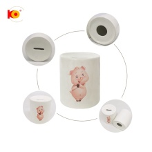 Customized Fashion Ceramic Piggy Banks for Bulk Sublimation Decoration