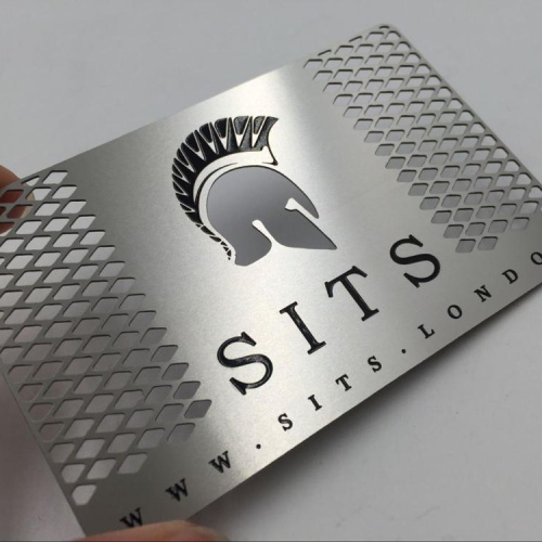 DU Stainless Steel Sliver Metal Business Card