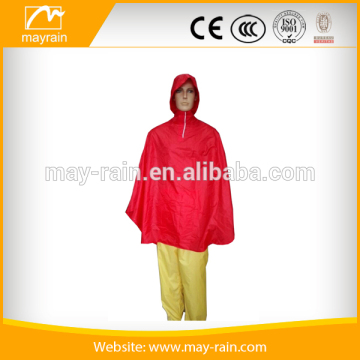 hooded rain poncho