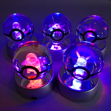 Pikachu Crystal Ball LED Light - Best Valentine Gift