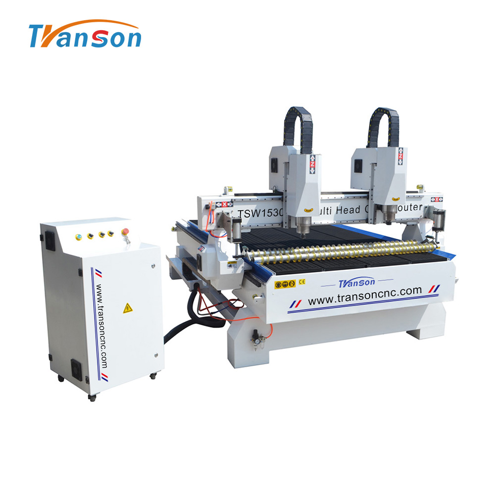 آلة التوجيه CNC ذات الرأس المزدوج Transon 1530