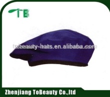 purple knitted beret