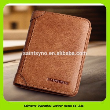 16411 Cheap personalized soft leather mens wallet