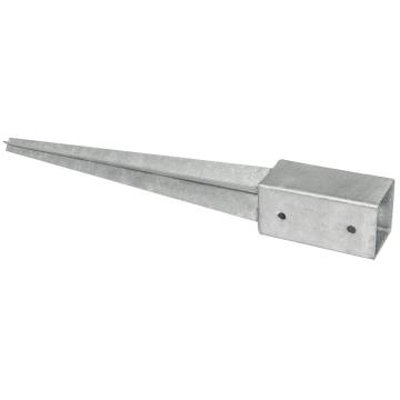 Fence Post Spike Metal Ground Screw Square Anchor