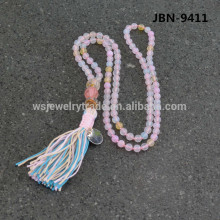 Natural agate beads necklace All-match Pendant Necklace Tassel Necklace