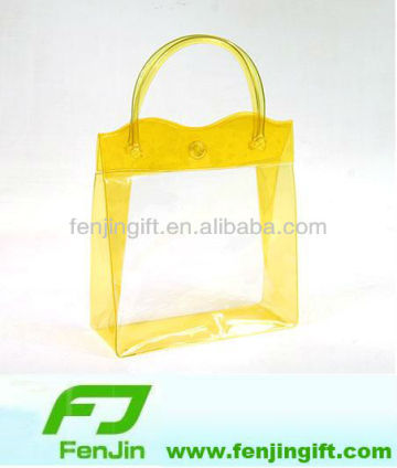 custom pvc tote bag with button