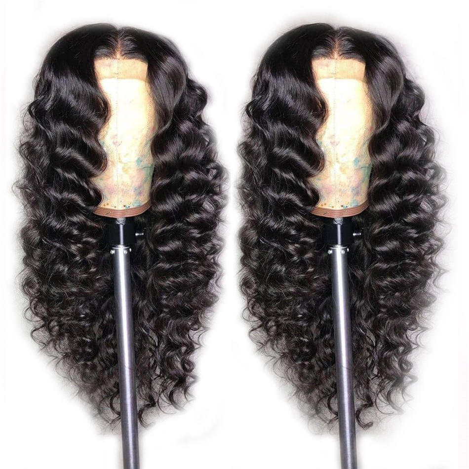 4x4 5x5 Lace Closure Human Hair Wigs,Transparent Swiss Lace Front Wigs,180 Density 13x4 13x6 Deep Wave Hd Lace Frontal Wig