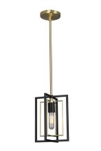 Mini Black Gold Steel Pendant Light