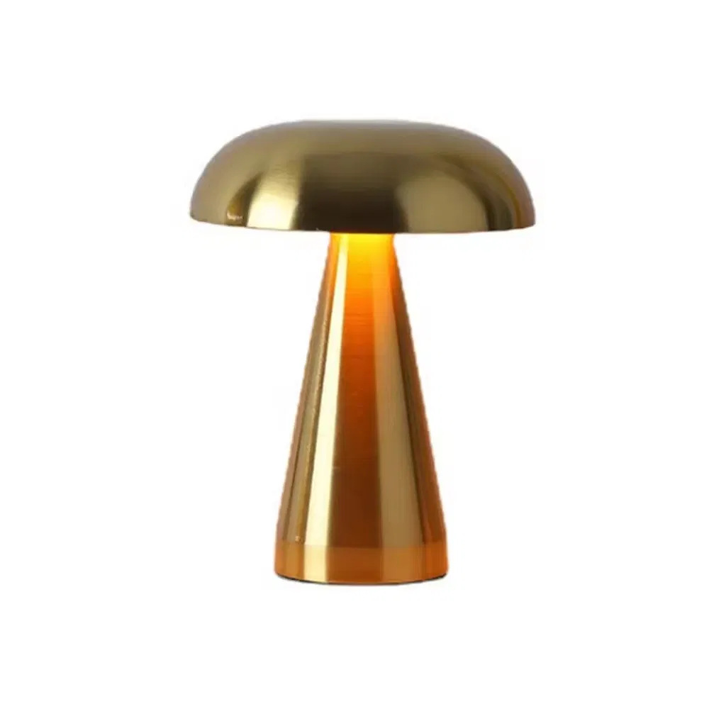 Vintage-Inspired Rechargeable Metal Desk Lamp for Cozy Ambiance