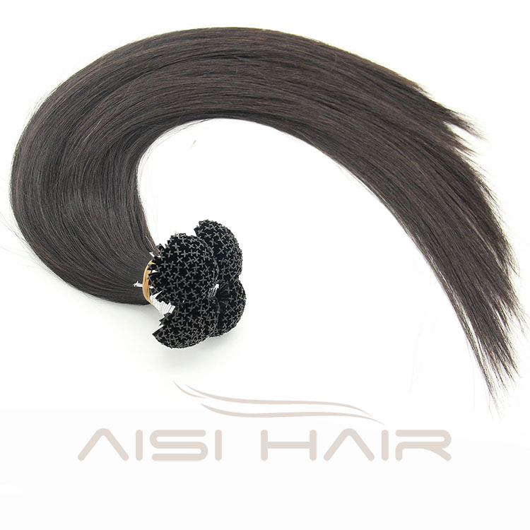 Aisi Hair Hot Sale Top Grade X-Tip Hair Extension Wholesale Natural Black Hair Extensions for Women