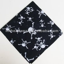 Skull Print Cotton Bandanas Head Wrap Scarf Wrist Band Banda
