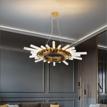 Indoor Decorative Glass Led Chandelier Pendant Lamp