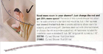 Extended Shower Curtain Rod (HM-8625)