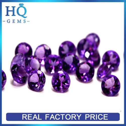 Hot Sale Africa Natural Round Brilliant Cut Amethyst Gemstone