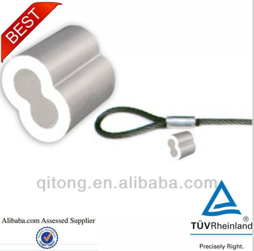 Hourglass aluminium wire rope ferrules