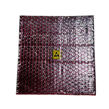 Matte metallic burgundy polyethylene bubble envelope