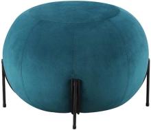 Sofa Stool Velvet Tufted Metal Stool