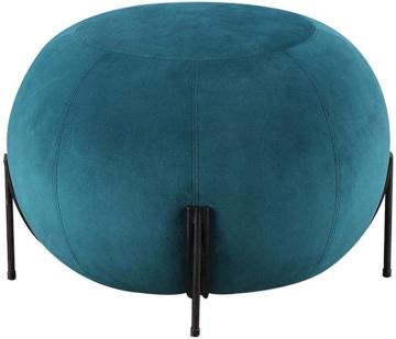 Sofa Stool Velvet Tufted Metal Stool
