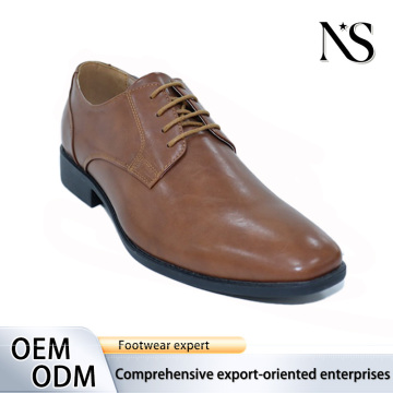 Classic Brown Leather Lace-Up Shoes from SIMADIS