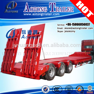 60tons goose neck trailer in Africa for excavator trailer