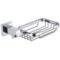 Square Brass Soap Dish Holder Chrome