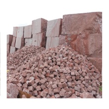 Loose Natural Red Porphyry Cubic Stone 9x9x9