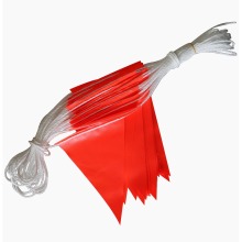 red bunting flags