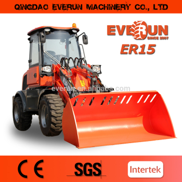 Qingdao Everun 1.5 Ton CE Approved Mini Radlader Chinese Wheel Loader with Euroiii Engine