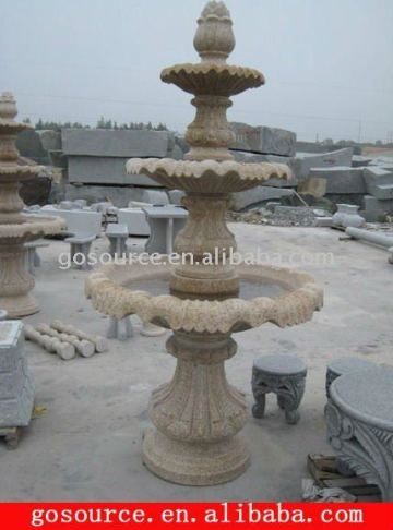 3 tier stone fountain