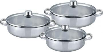 Low Casserole 6pcs cookware set