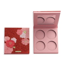Custom Pink 4-Pan Eyeshadow Palette Packaging