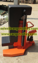 Hydraulic toe jack applications and details
