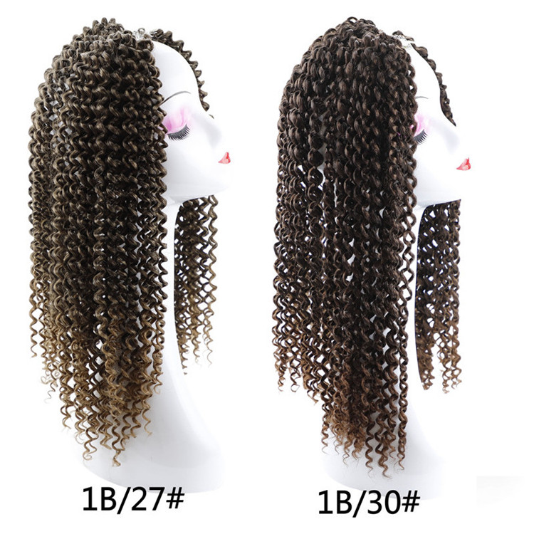 18 24 inch Curly Crochet Hair Passion Twist Water Wave Pre looped Crochet Hair Curly Braiding for Bohemian Twist Butterfly locs