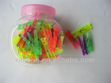 60pcs colorfull plastic paper clip set