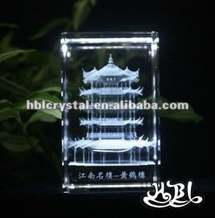 3d laser engrave crystal cube