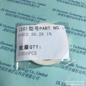 LIZ resistor 0402 39.2K 1% instead 39.2K OHM 0.0625W 1% 0402 SMD CRCW040239K2FKED VISHAY