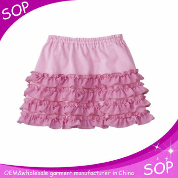 Fashion ruffle girl mini short skirt plain dyed tutu skirt