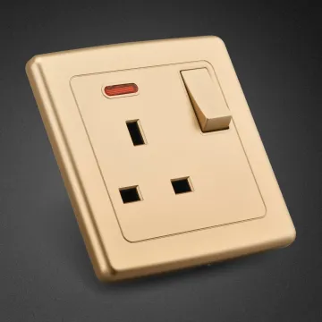 New Electrical Wall Light Switch Socket 13A socket