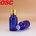 Bottiglia di vetro blu 10ml, bottiglia di cobalto blu con cappuccio e riduttore
