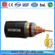 Cable de alimentación del XLPE del conductor de cobre 1X300sqmm 12 / 20kv