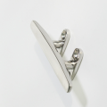 High polished silver pedal stainless steel sailboat cleat