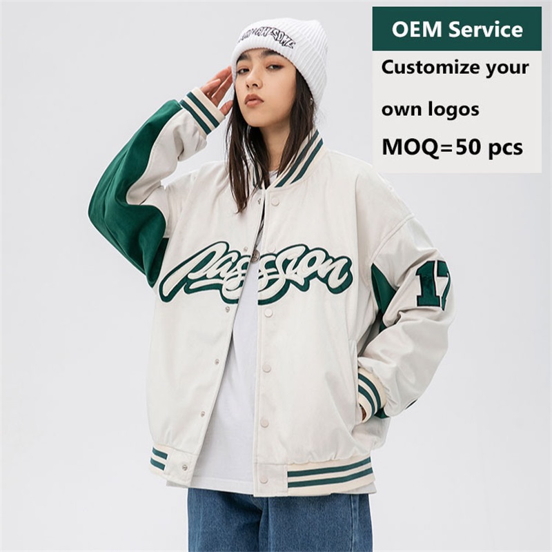 Veste de baseball de mode pour dames personnalisée en vente